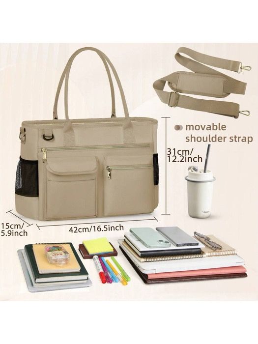 バッグ レディース トートバッグ 15.6インチ ラップトップバッグ レディース ワーク ティーチャートートバッグ ナース バッグ プロフェッショナル ラップトップトート コンピューターメッセンジャーショルダーバッ