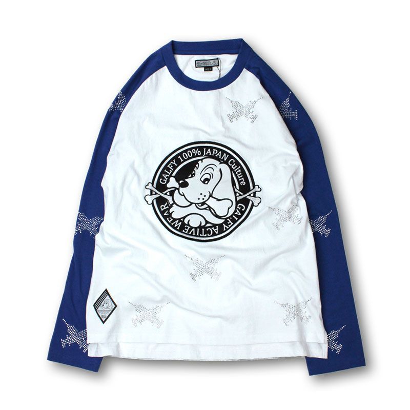 ピカピカ注射器ラグランロン Tee 長袖 Tシャツ 124015 GALFY