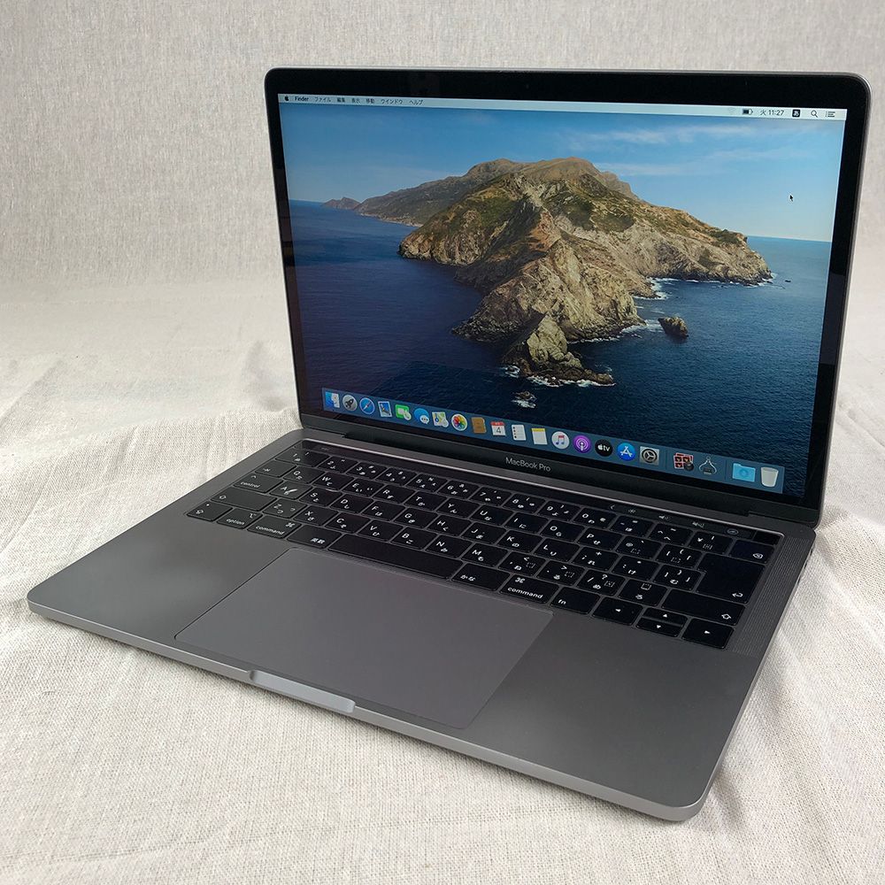 【本体のみ】Apple MacBook Pro (13インチ， 2019， Thunderbolt 3ポート x 4)【Touch Bar・i7・16GB・512GB】A1989 EMC3358/LT-240721（158421）