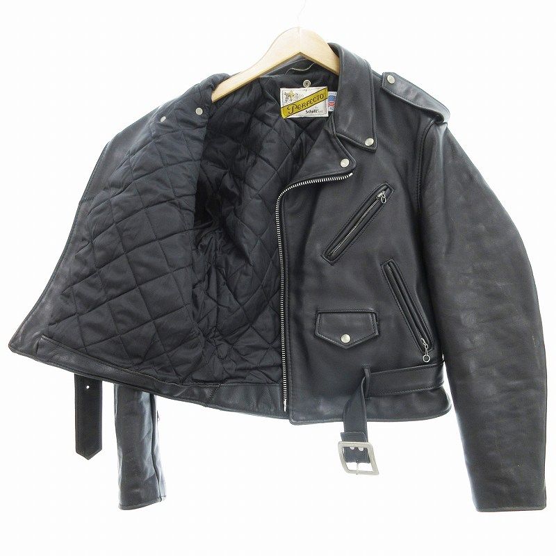 美品 80s USA製 Schott ブラック レザージャケット 黒 アメカジ 楽天市場】80s 90s USA製 □ Schott PERFECTO 本革 レザー