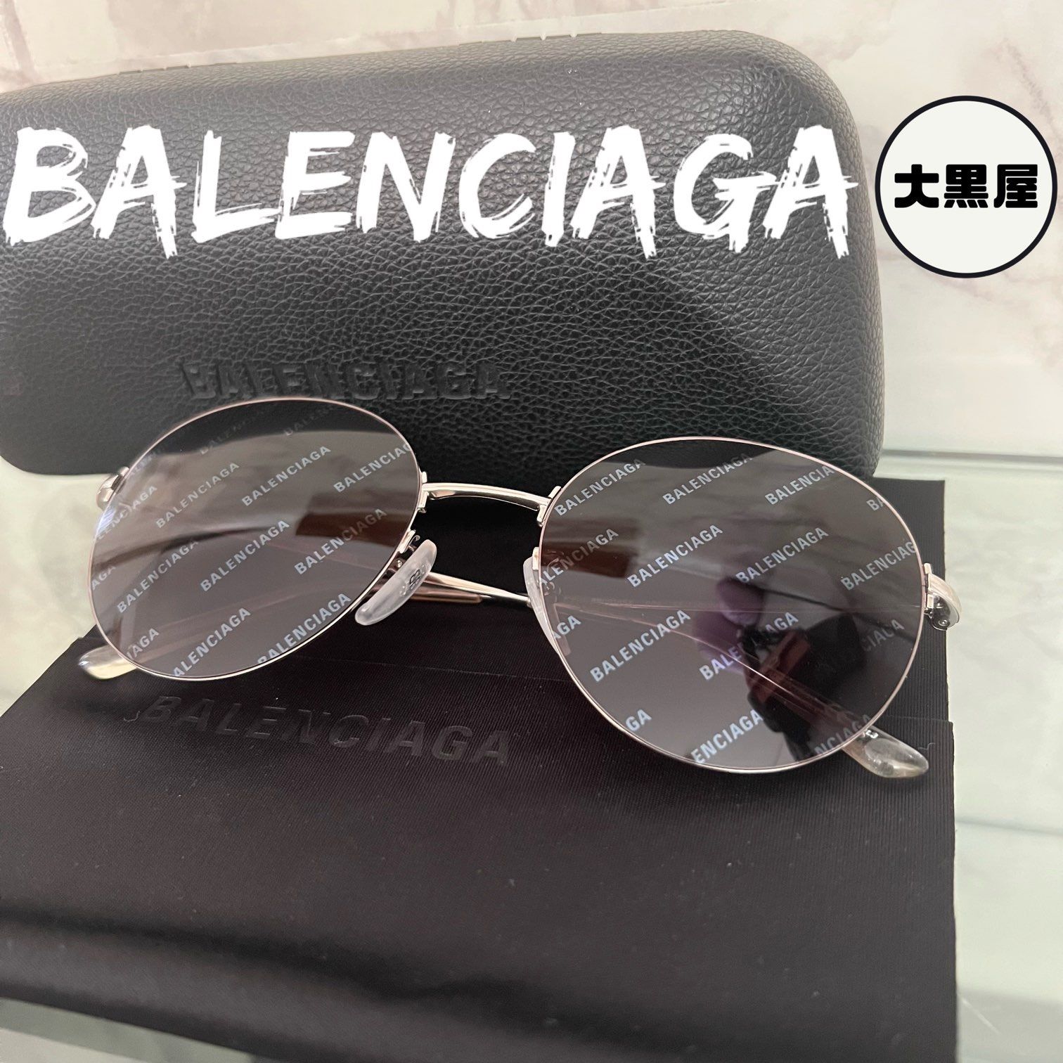 BALENCIAGA バレンシアガ サングラス ロゴサングラス ブラック カラー