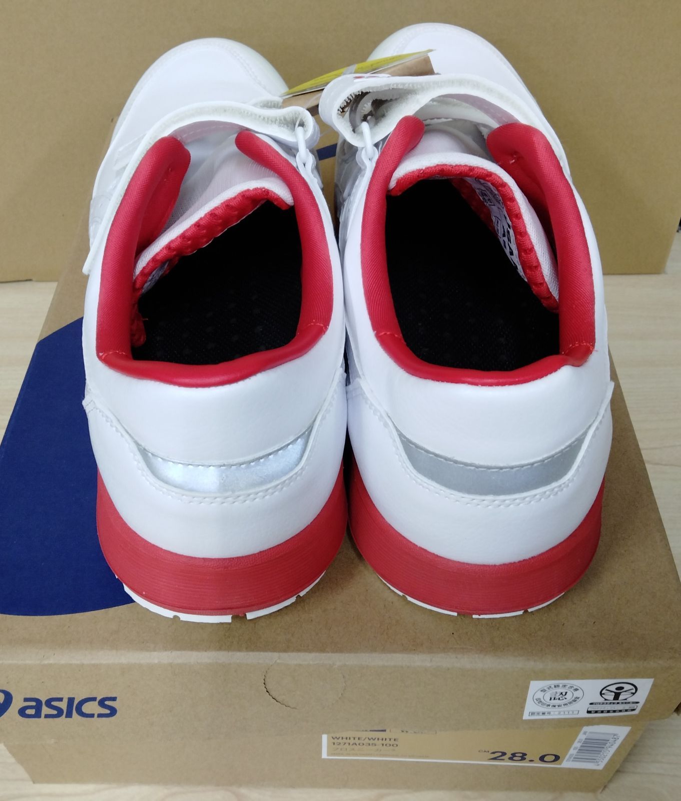 アシックス 安全靴 作業靴 スニーカーブーツ ウインジョブ CP305 AC ホワイト ホワイト 28.0cm WWW_USTAUSTRALIA_COM_AU