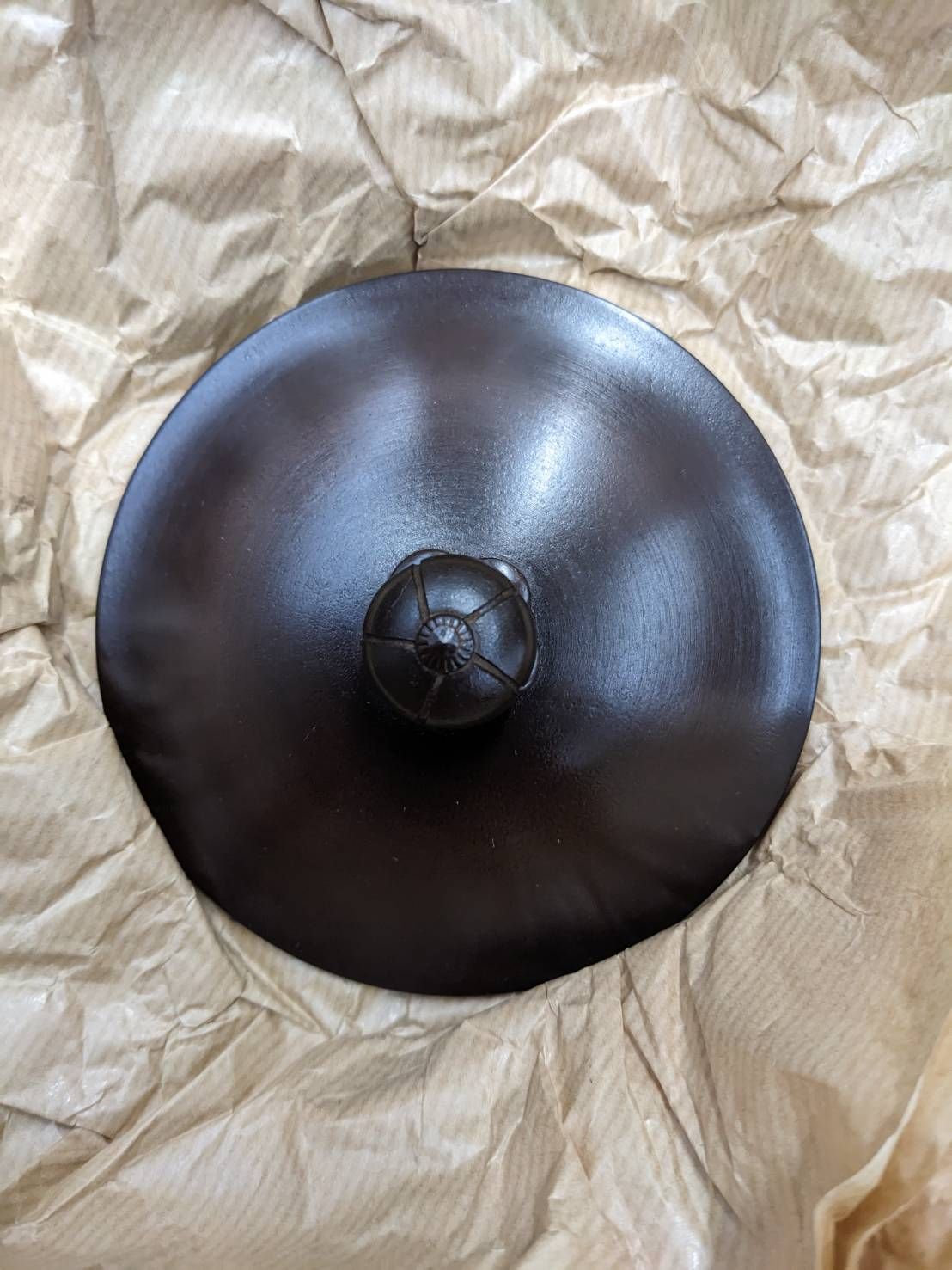 S86235 風炉釜 龍敏堂造 上鬼面小 茶釜 茶器 鉄製 茶道具 美品