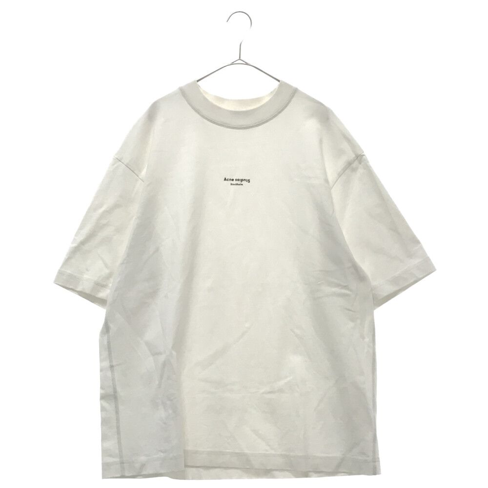 Acne Studios (アクネ スティディオス) REVERSE LOGO TEE リバースロゴプリント半袖Tシャツ ホワイト  FN-MN-TSHI000138 - メルカリ