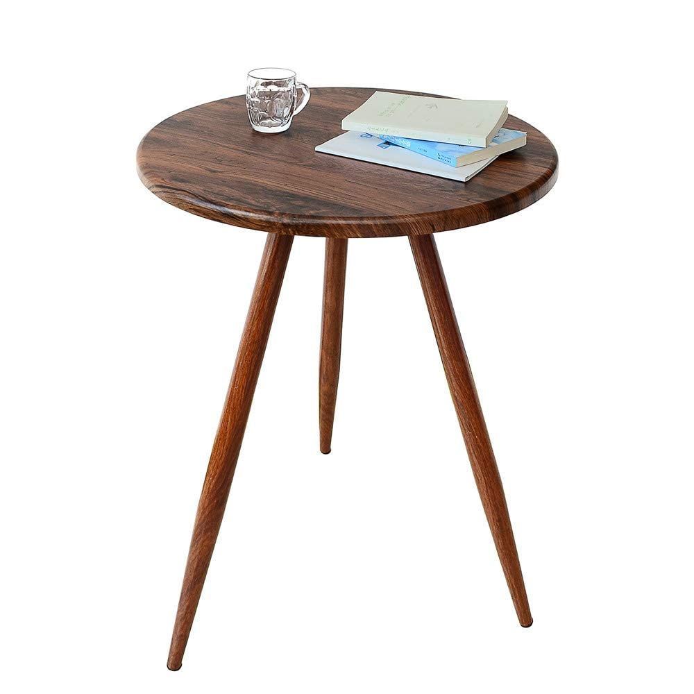 在庫 AKOZLIN ダイニングテーブル 直径70cm カフェテーブル 丸テーブル ラウンドテーブル 食卓 サイドテーブル ラウンド 円形70㎝×高さ72cm 赤いクルミ 北欧風 MARWIL-DEMENAGEMENTS_CH