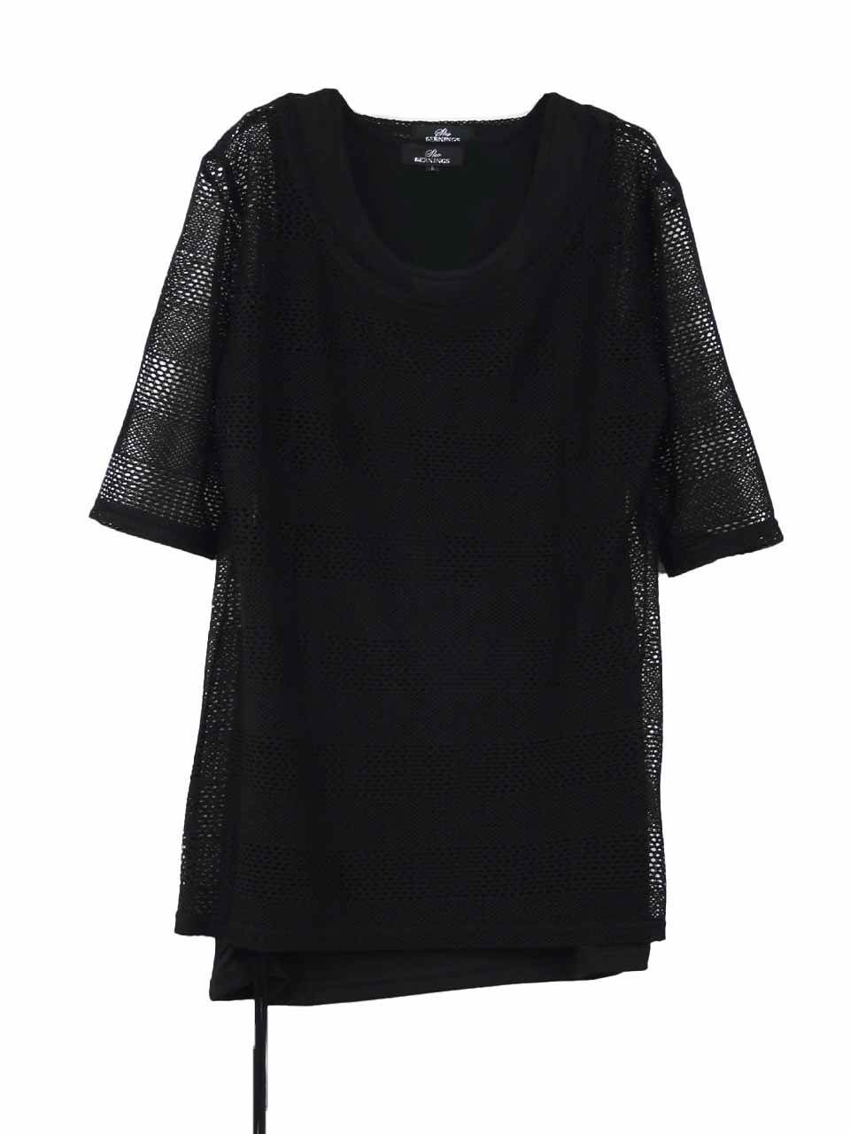 ニット メッシュ メンズ サマーニット トップス Tシャツ タンク
