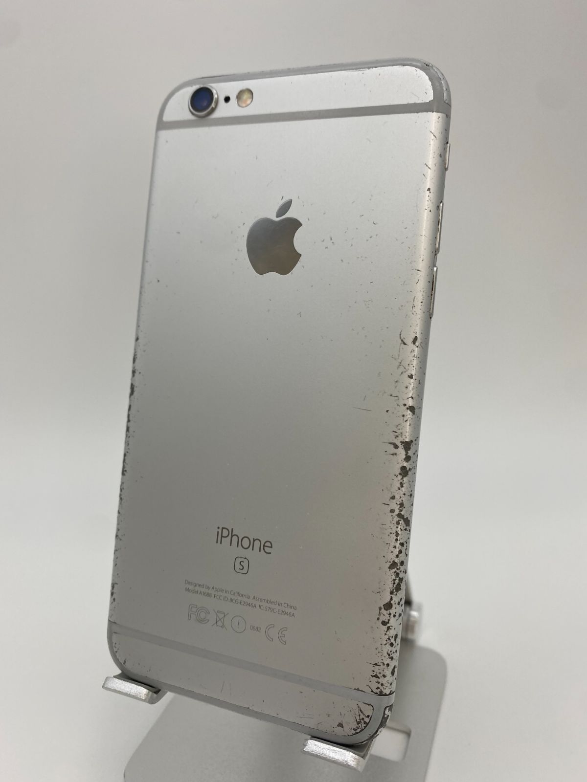 iPhone6s 128GB シルバー/シムフリー/新品バッテリー100%024-