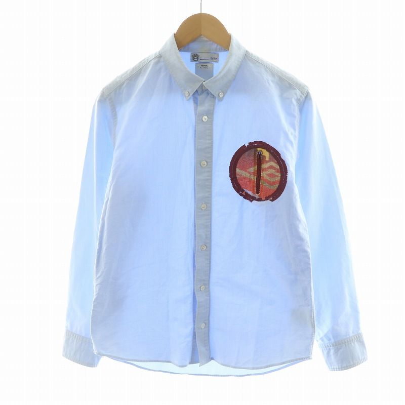 【未使用】VISVIM ビズビム 切替POシャツ 長袖シャツ ホワイト サイズ5 COMME des GARCONS コムデギャルソン × VISVIM ビズビム 切替