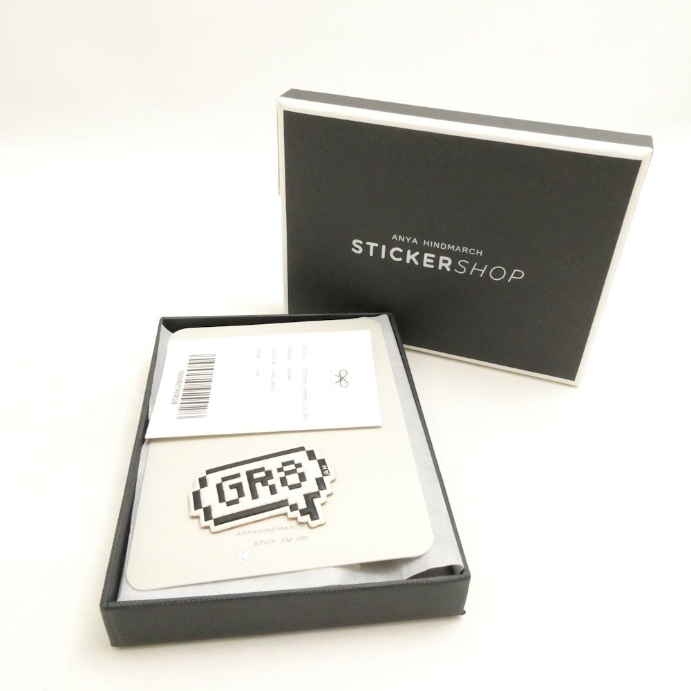 美品 ANYA HINDMARCH アニヤハインドマーチ Symbol LOL GR8