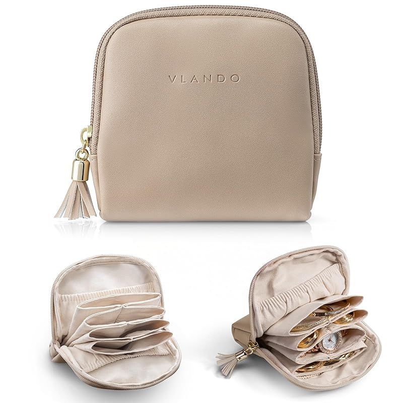 新品】 VLANDO ジュエリーポーチ 小物入れ アクセサリー収納 持ち運び 