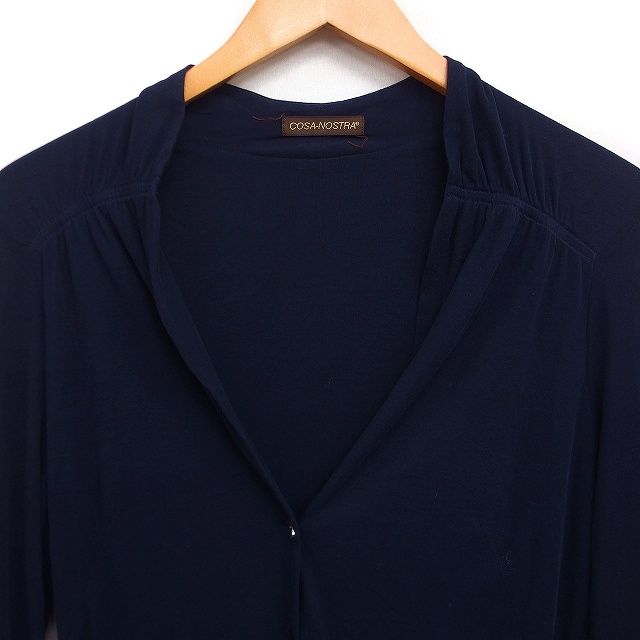コーザノストラ COSA-NOSTRA コットン ニット カーディガン V