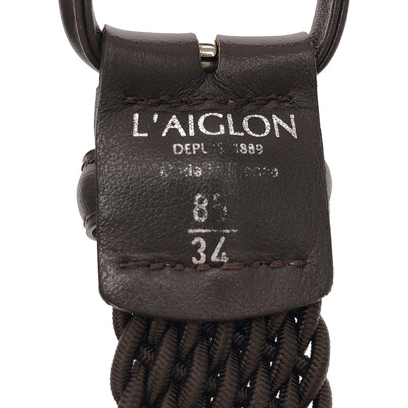 美品】 LAIGLON / レグロン | エラスティック メッシュ ベルト | 85/34