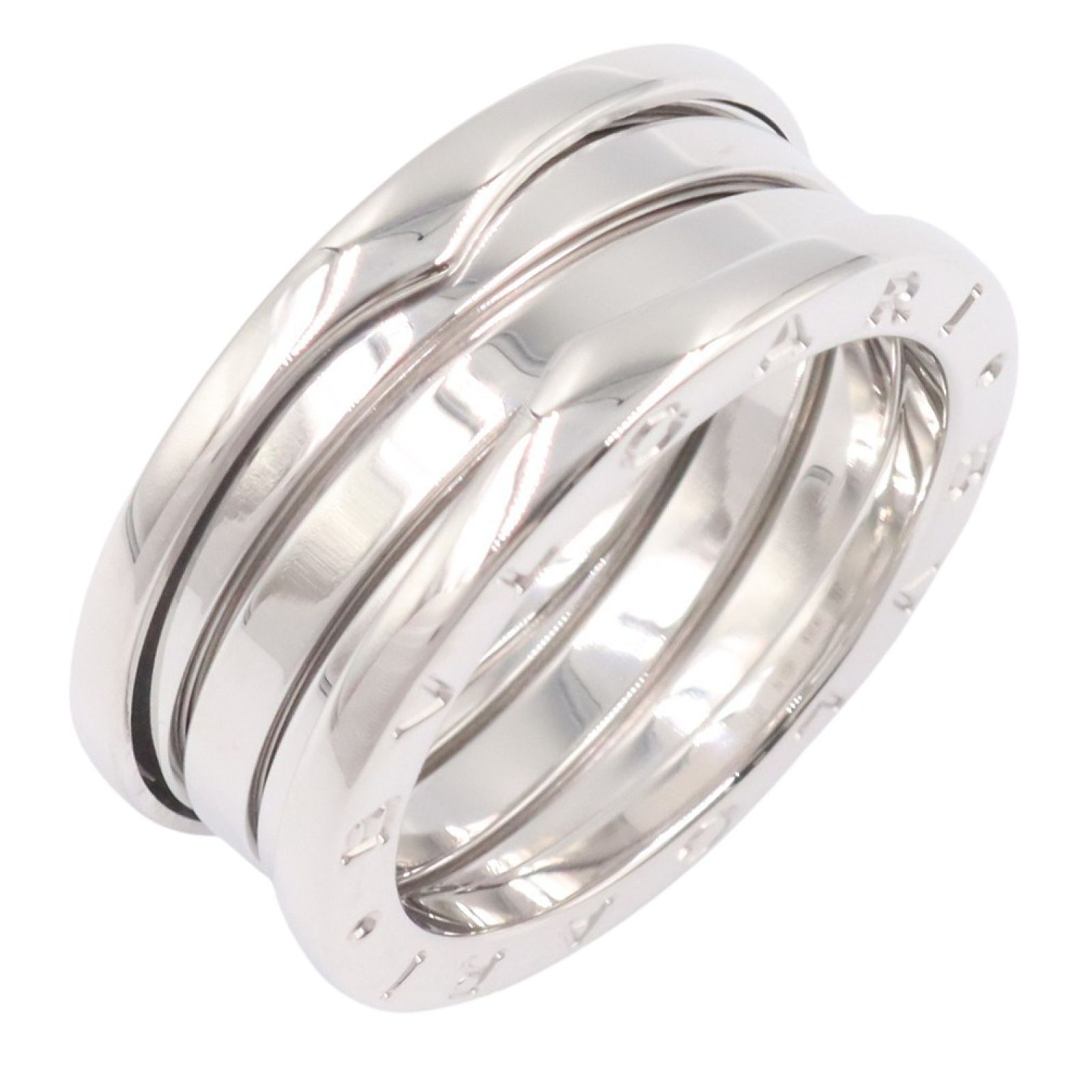 BVLGARI B.ZERO1 リング K18WG ビーゼロワン 3バンド　箱有 BVLGARI ブルガリ B-zero1 ビーゼロワン 3バンドリング ホワイト