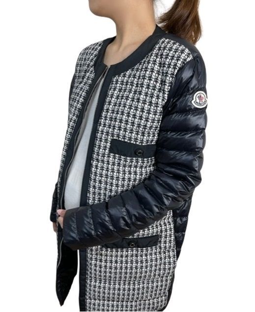 サイズ0-5□新品□モンクレール MAIXI ツイード切替 ライトダウン 