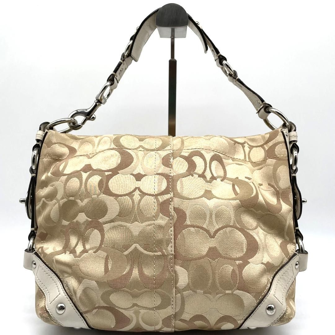 良品】コーチ トートバッグ オプティックシグネチャー 大容量 F13980