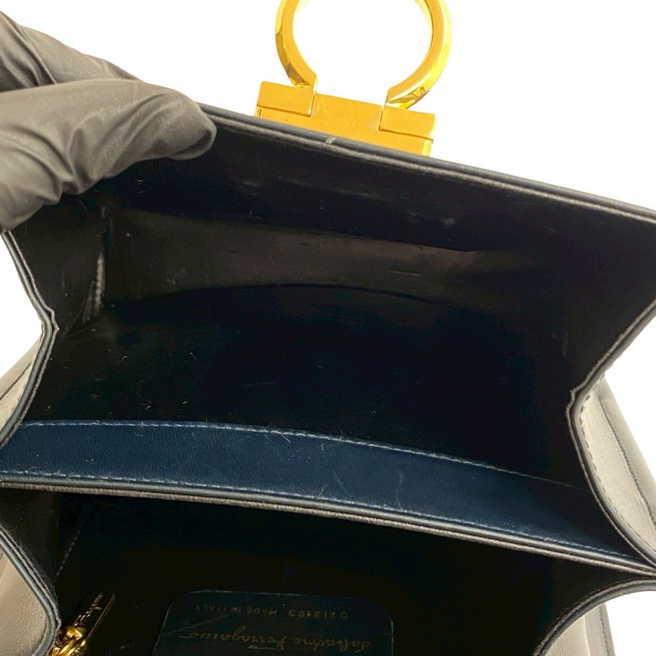 極 美品 袋付 Salvatore Ferragamo サルヴァトーレフェラガモ  