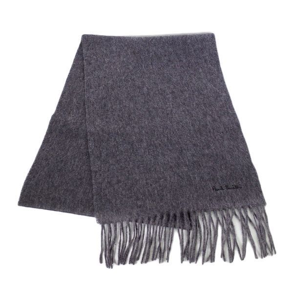 ポールスミス PAUL SMITH ポールスミス マフラー メンズ レディース ロゴ チャコール 人気 ブランド おしゃれ 誕生日 記念 プレゼント ギフト