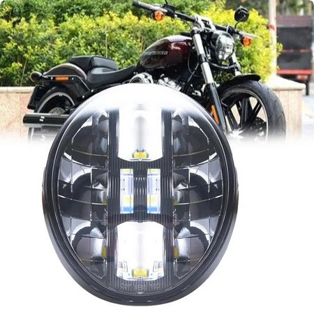 ハーレー FXSB ブレイクアウト純正ライトケース＆LED ソフテイル用