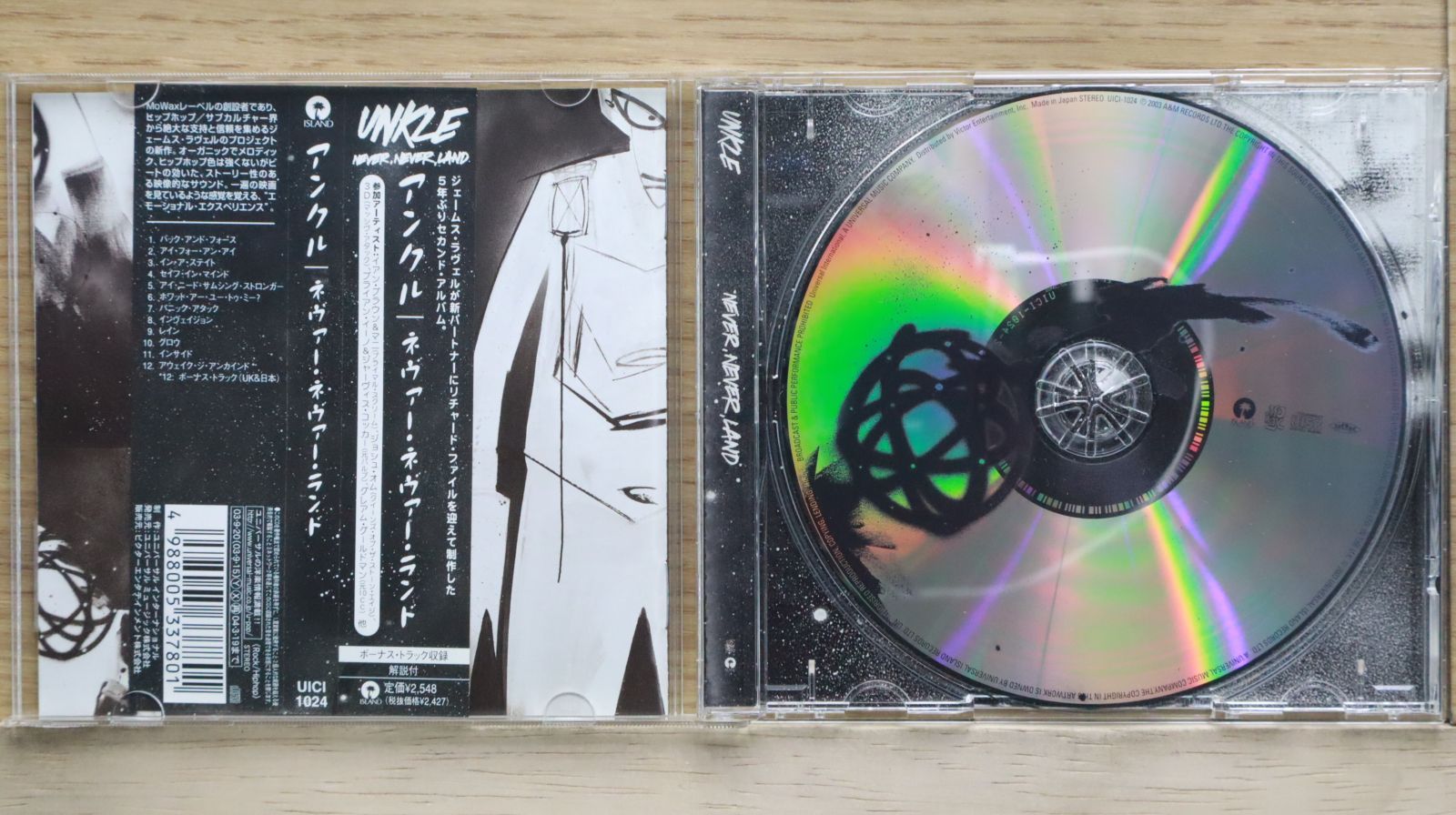 国内盤CD☆アンクル/UNKLE□ ネヴァー・ネヴァーランド