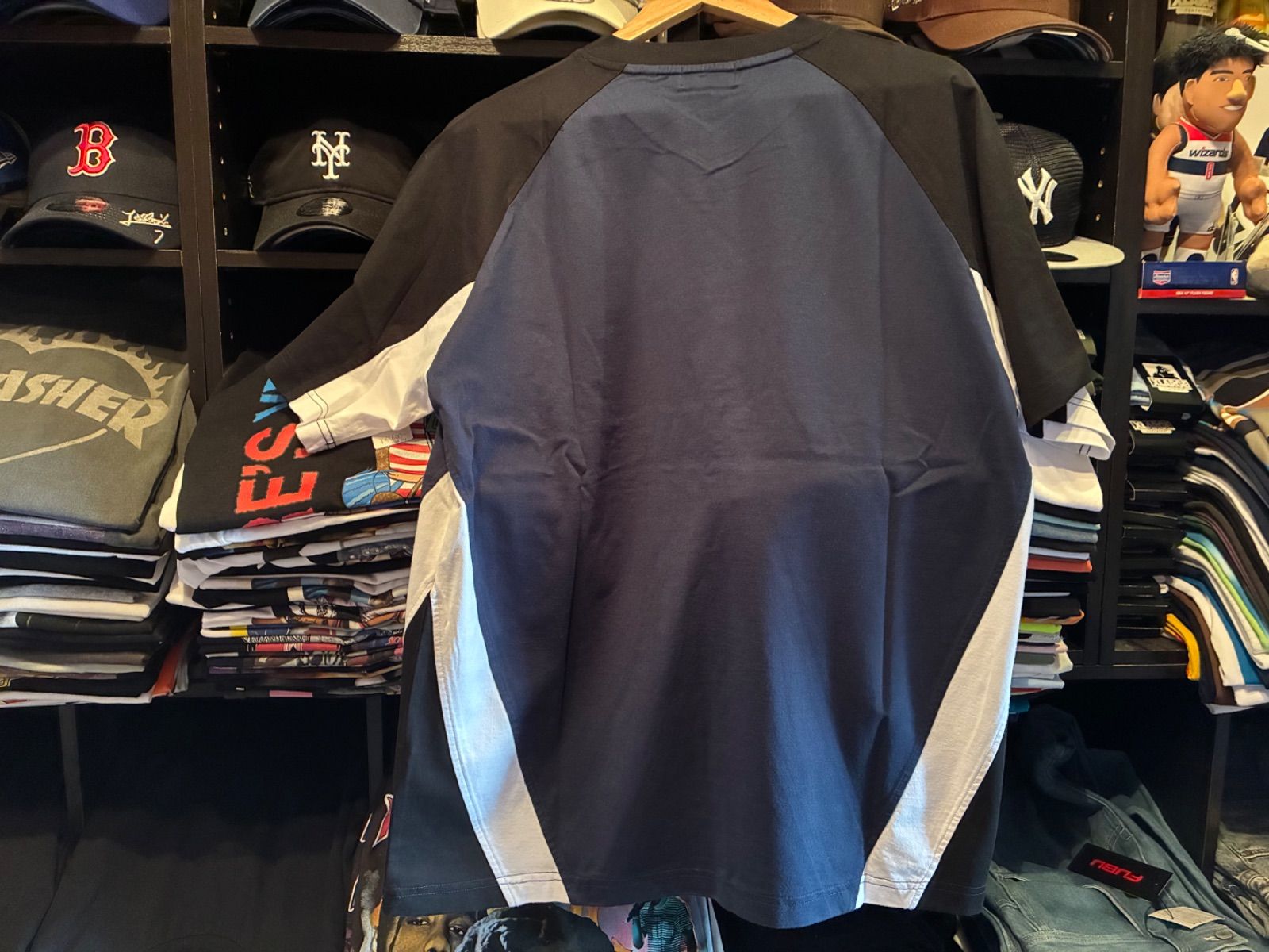XLARGE RAGLAN S/S FOOTBALL JERSEY NAVY Lサイズ ¥6600 ＋ 送料¥550 