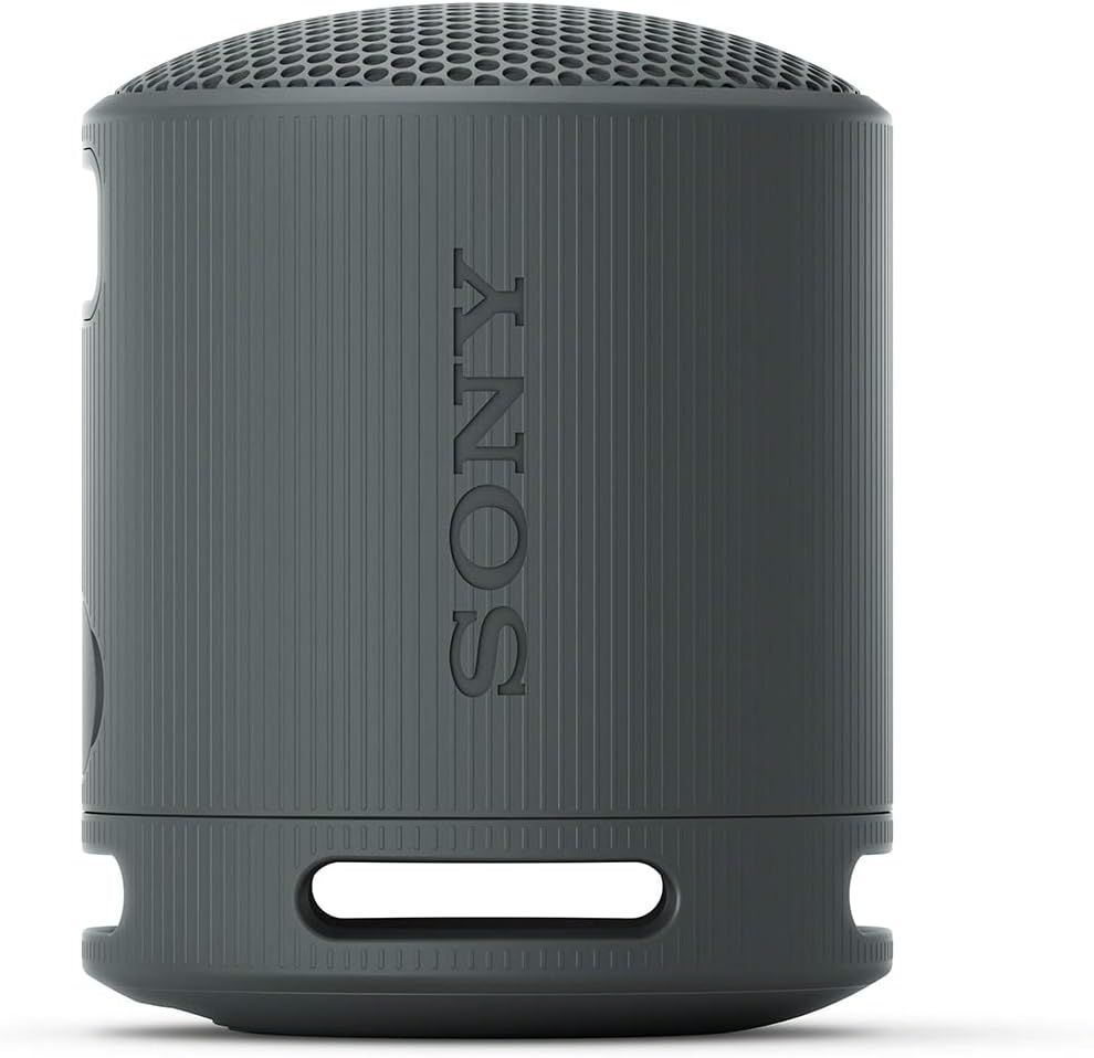 ソニー(SONY) ワイヤレススピーカー SRS-XB100:クリアな と重低音再生/防水・防塵対応 IP67/ロングバッテリー内蔵 約16時間/ハンズフリー通話対応/ステレオペア機能搭載/USB Type-C充電 ブラック SRS-X