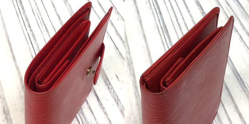 ルイヴィトン エピポルトビエ コンパクト二つ折り財布 タッシリ