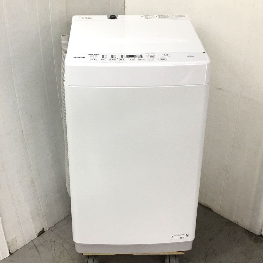 地域 商品 山善 全自動洗濯機 6kg YWM-60 W ホワイト 一人暮らし ノンインバーター おいそぎ 部屋干し 槽洗浄 予約機能