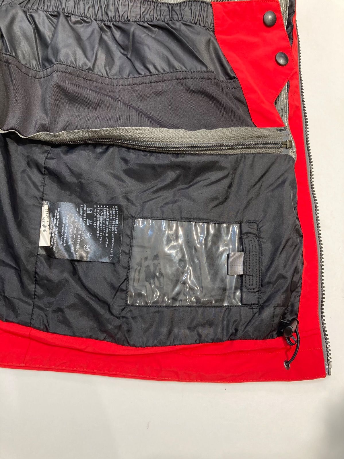 BURTON バートン AK 2 L CYCLIC JACKET ボードウェア サイズS レッド×ブラック GORE-TEX フード付き ウィンタースポーツ スノーボード メンズ 冬 ゴーゴー古着 草1885 T