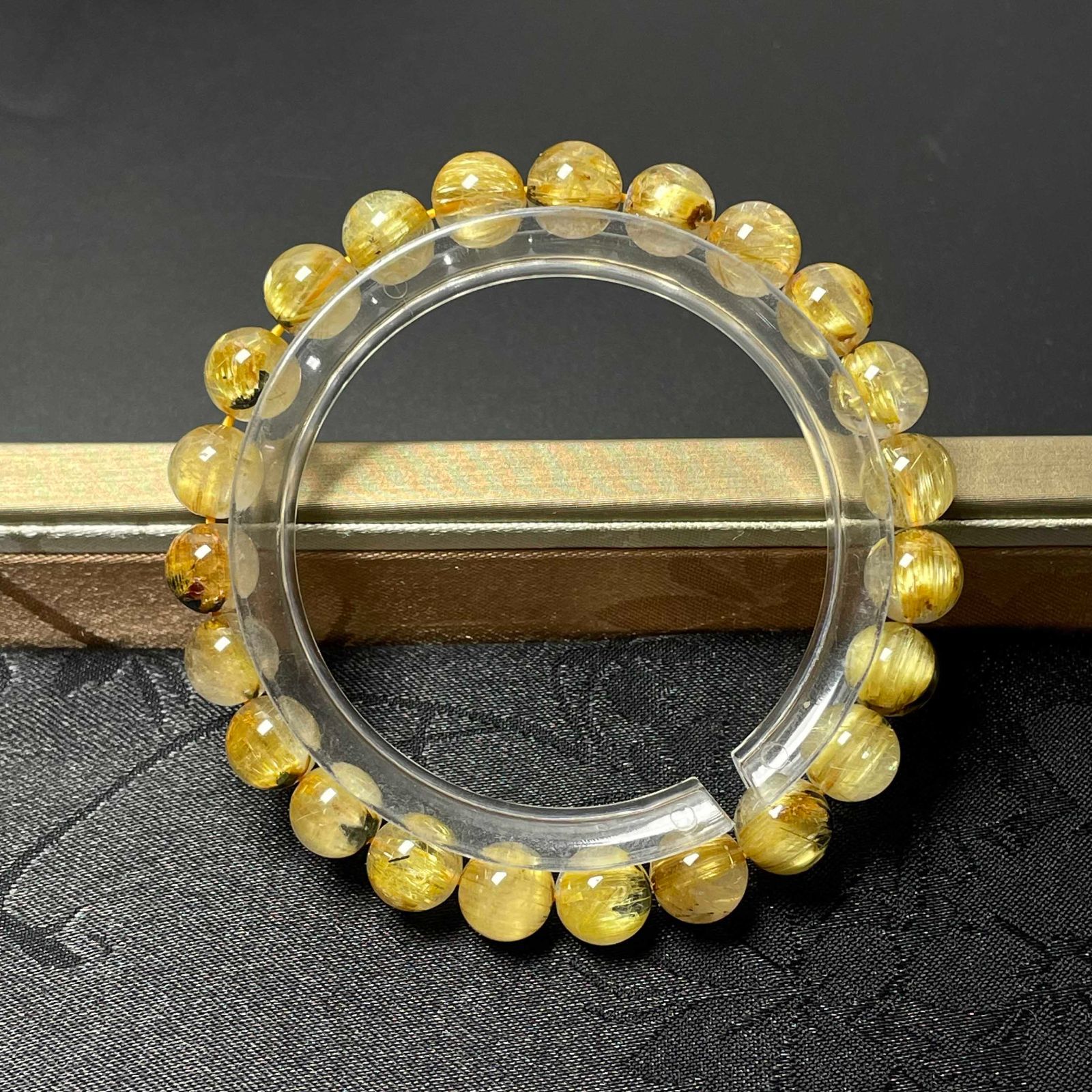 古典 EU製 逸品 ☆太陽花タイチンルチル☆黄金針水晶 開運 金運 アクセサリー