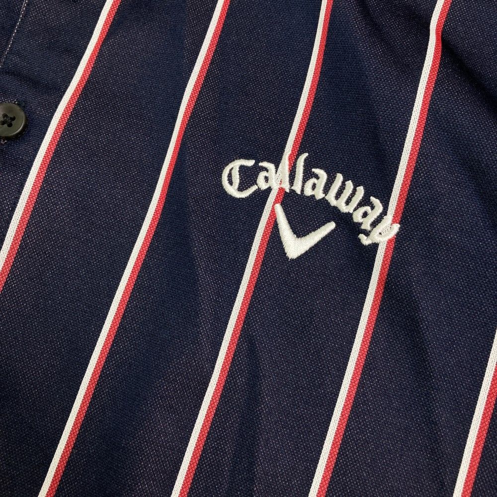 美品】Callaway キャロウェイ ネイビー ハイネックニット M Callaway