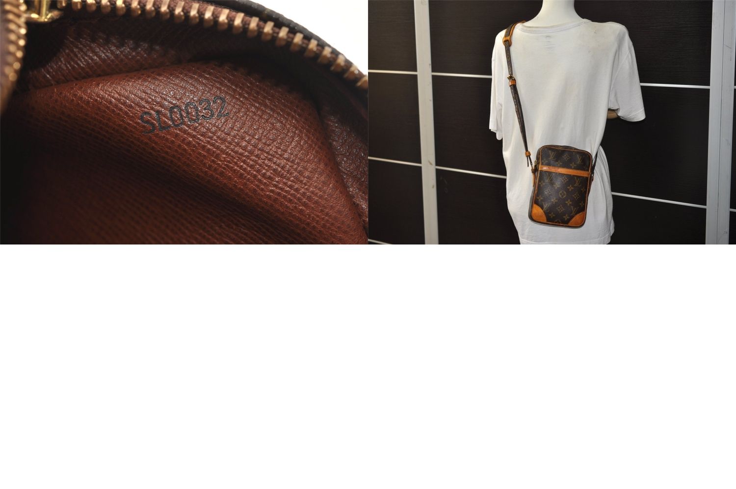 極美品　ルイヴィトン ダヌーブ ショルダーバッグ モノグラムキャンバス肩掛け LOUIS VUITTON - 極美品 ルイヴィトン ダヌーブ ショルダー