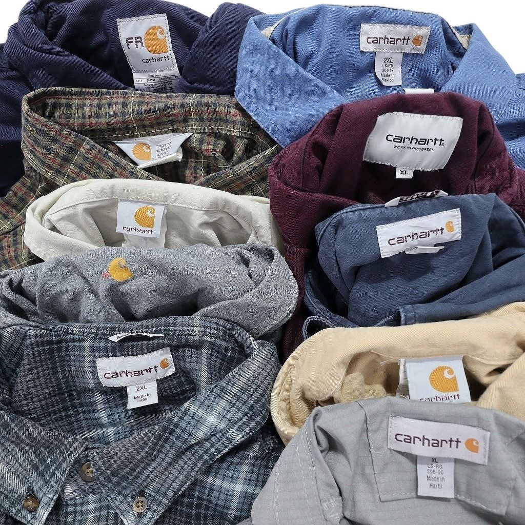 古着卸 まとめ売り カーハート Carhartt 長袖シャツ 10枚セット  