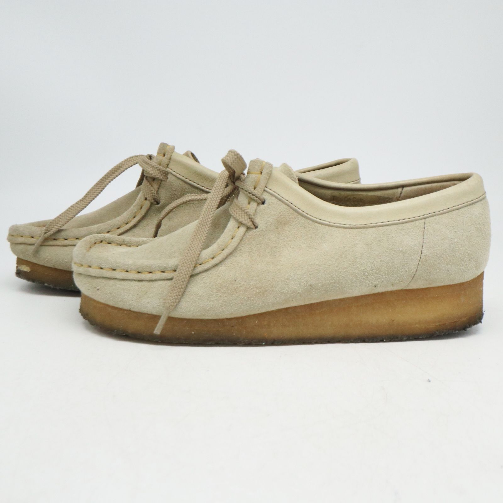 Clarks クラークス Wallabee ワラビー スエードシューズ ベージュ