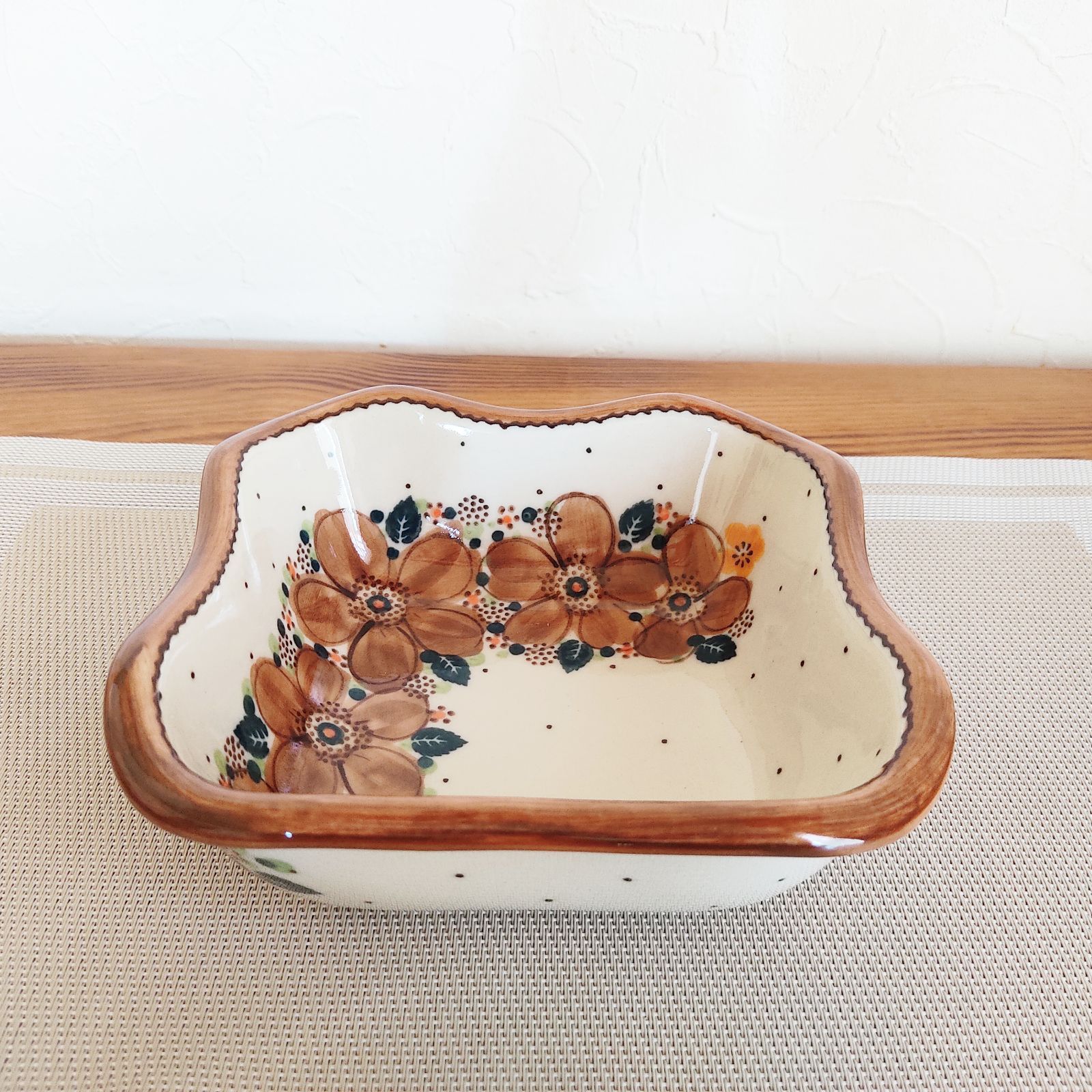 ポーリッシュポタリー スクエアボウル 大 ガリア GALIA 単品