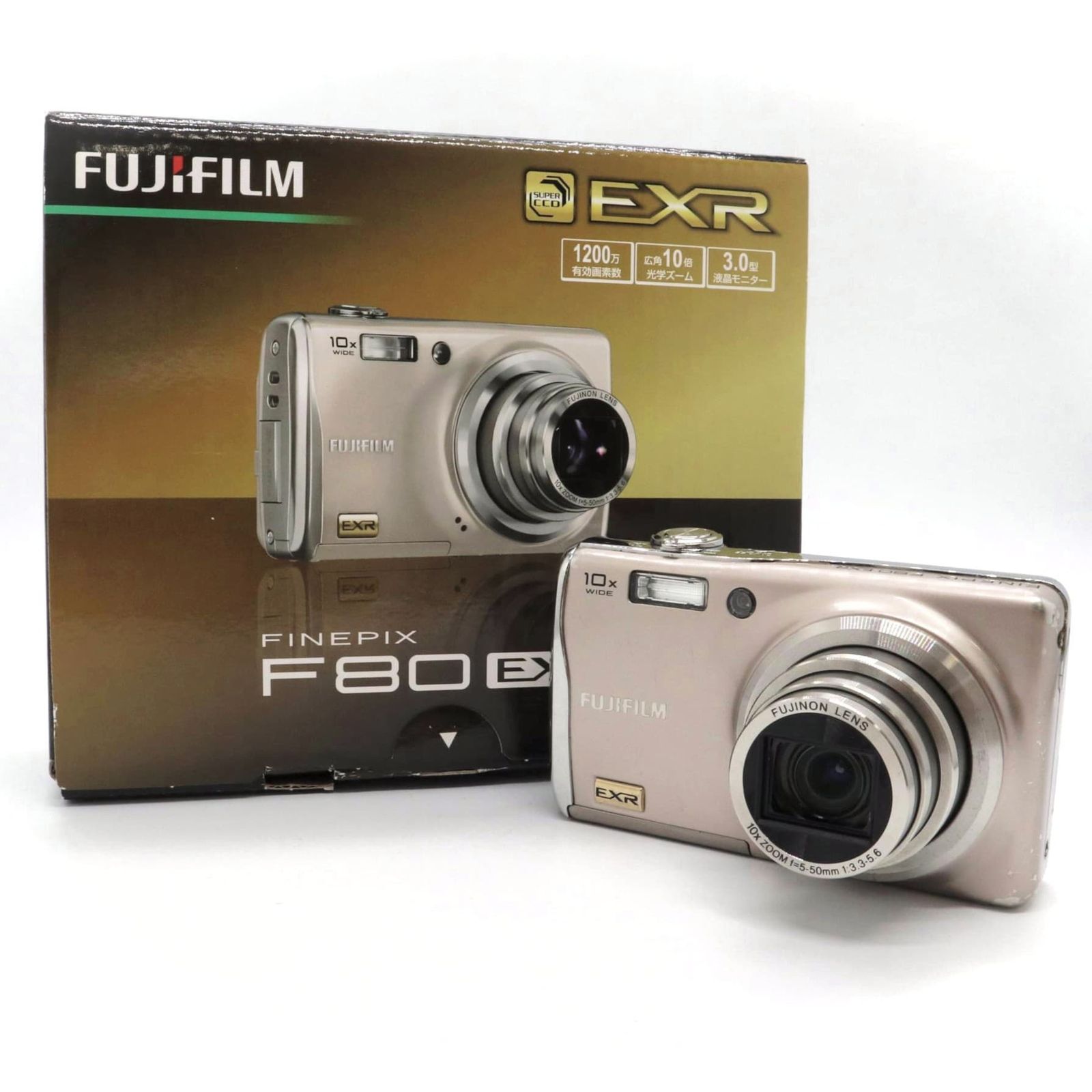 訳あり コンパクトデジタルカメラ FUJIFILM FinePix F80EXR シルバー
