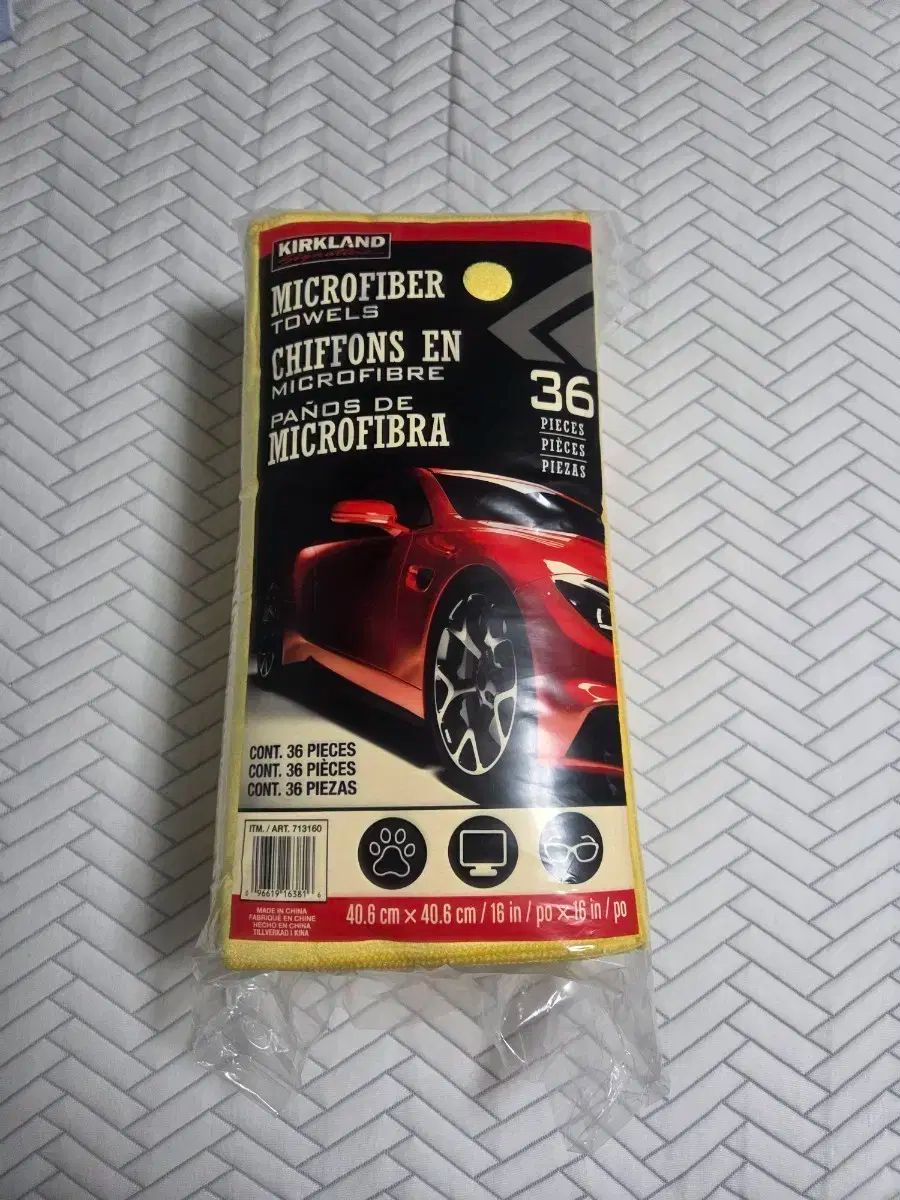 カークランド マイクロファイバー タオル 36 ホーク 黄色 3 セット