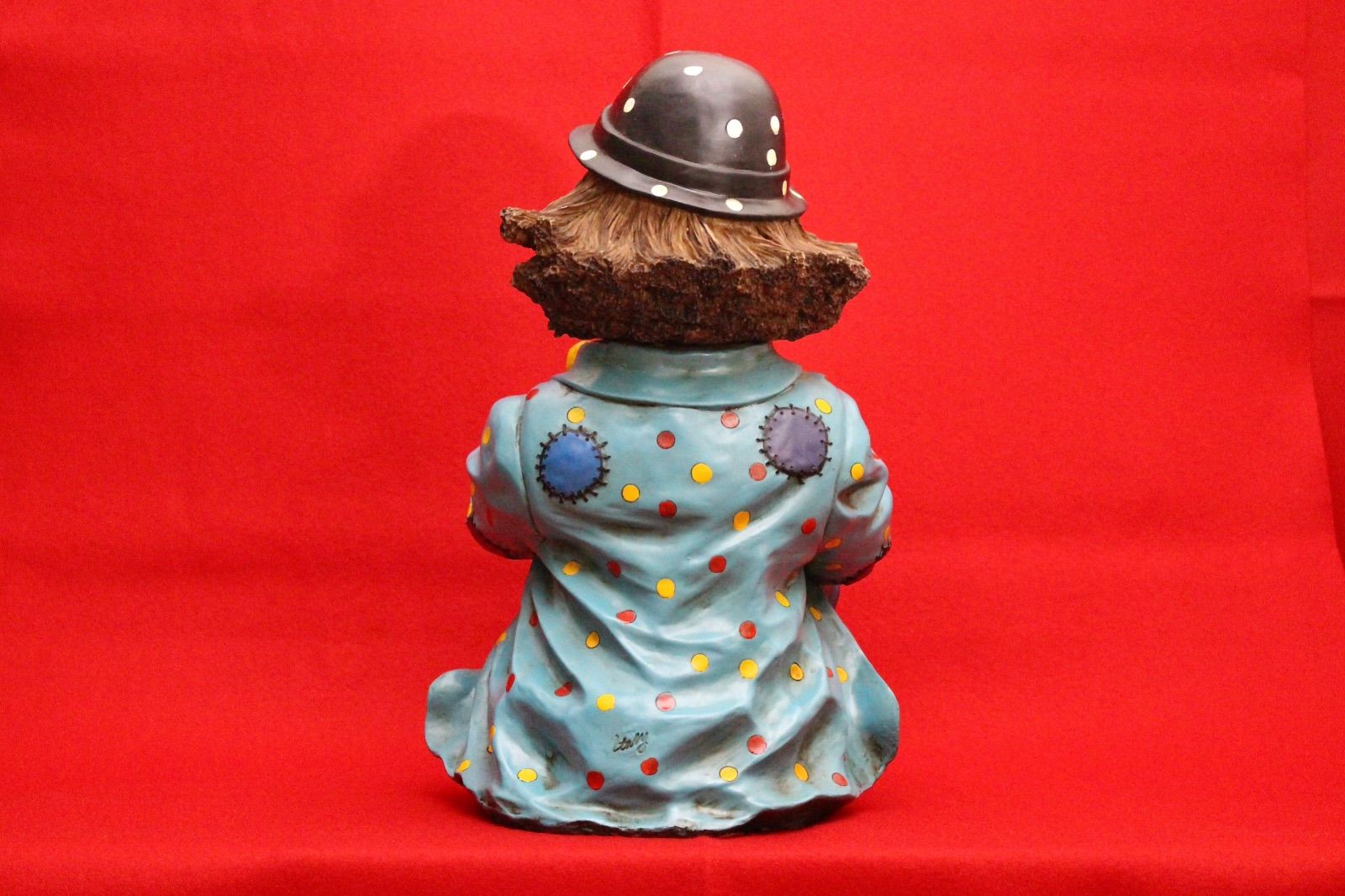 イタリア・ピエロコレクション【お茶目なピエロ大サイズ水色ドット】