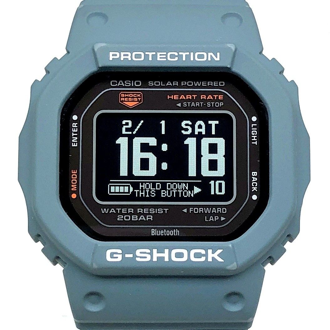 G-SHOCK ジーショック DW-H5600-2 G-SQUAD 心拍計 歩数計 マルチスポーツ スマートウォッチ ペールブルー 2023年5月発売