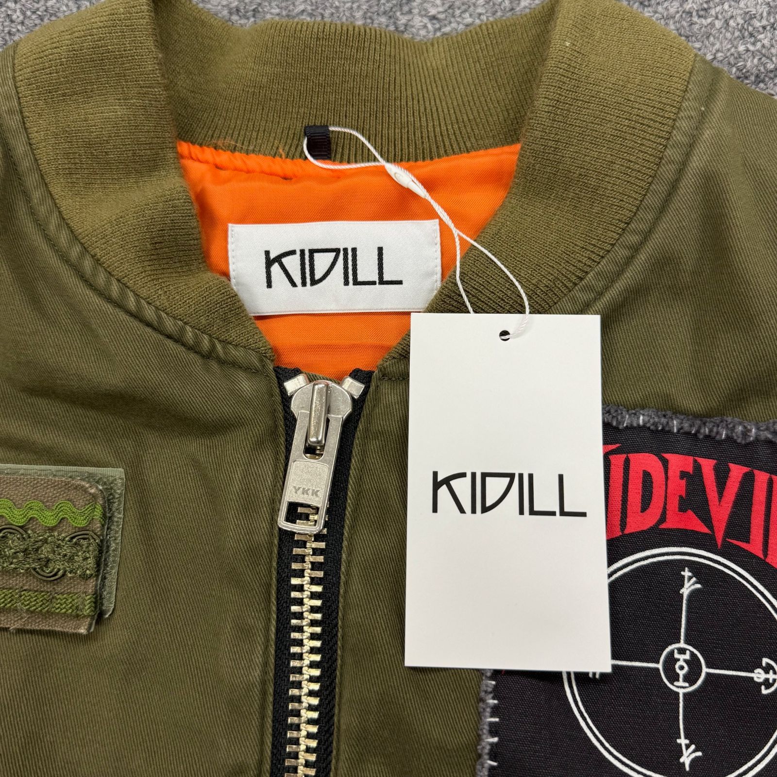 参考上代176000円 未使用品 KIDILL 24SS PATCH MA-1 JACKET