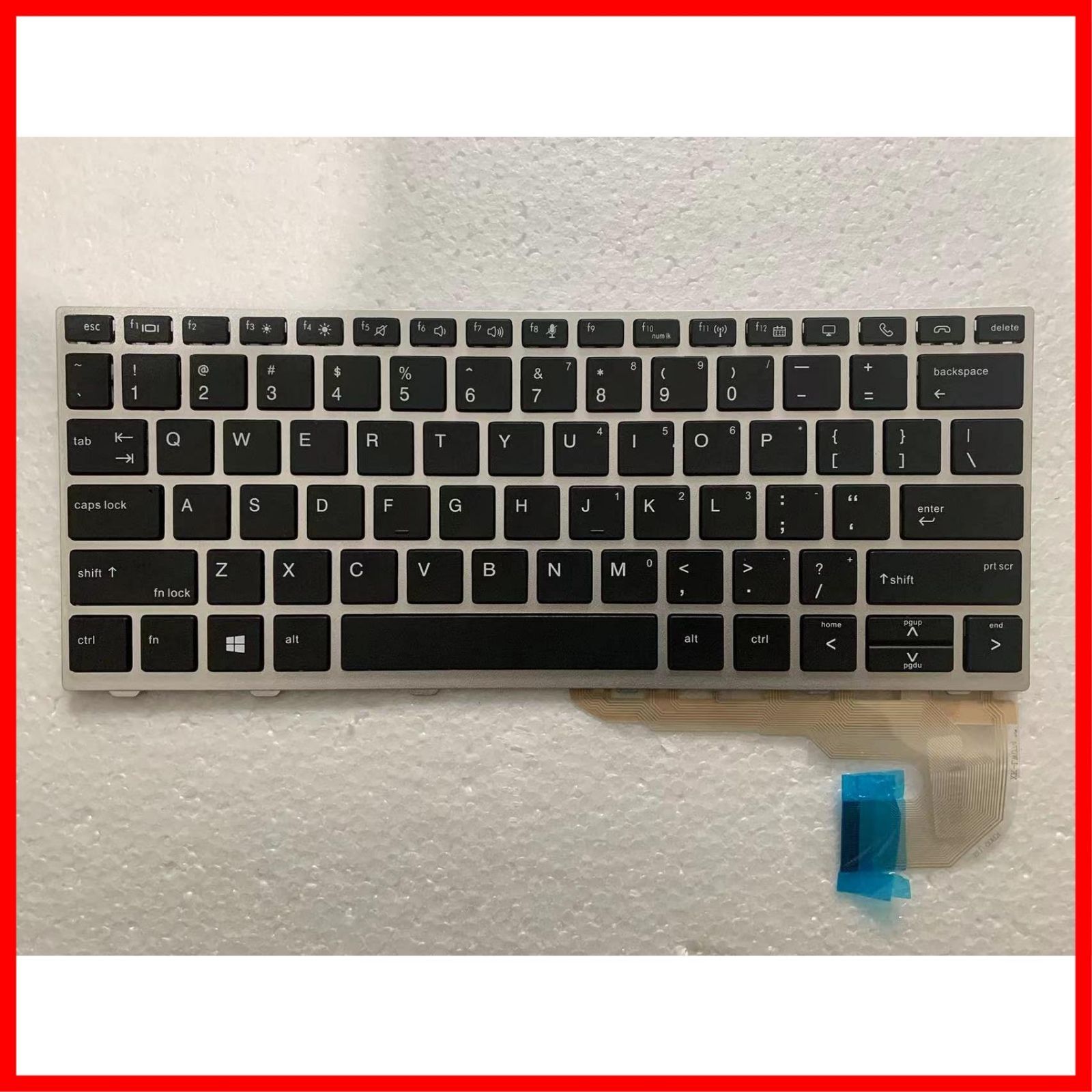 【在庫セール】G5 836 G5 G5 G6 G6 US/英語キーボード 735 730 シルバーバックライト付き/バックライトなし 830 (バックライト無し， EliteBook HP ポイントスティック無し) 修理交換用