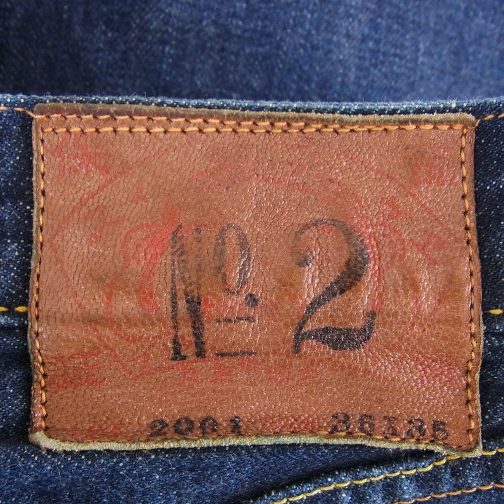 EVISU エヴィス Lot2001 No2 大黒 カモメペイント デニムパンツ