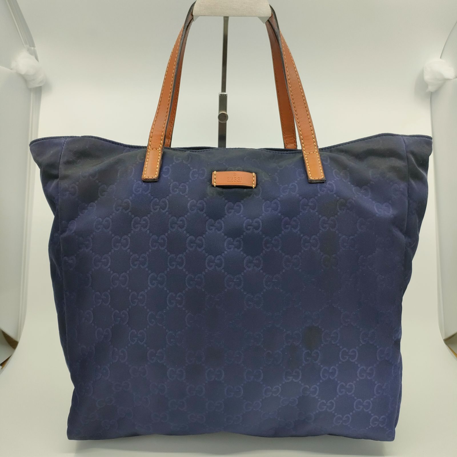 GUCCI グッチ GG インプリメ トートバッグ ネイビー - メルカリ