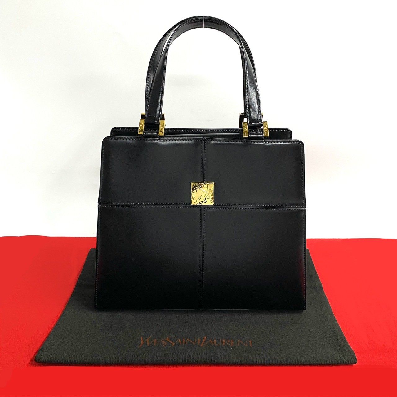 極 美品 袋付き 希少品 YVES SAINT LAURENT イヴ サンローラン