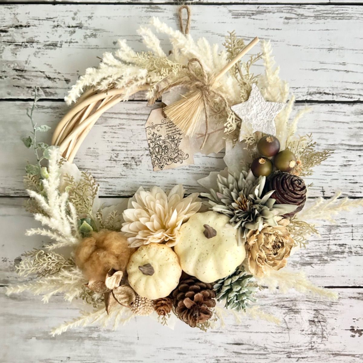 5-141 ハロウィンリース Halloween 大人ハロウィン ナチュラル