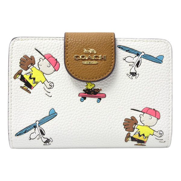 COACH コーチ PEANUTS スヌーピー 折り財布 未使用級極美品ラウンド 公式】コーチアウトレット | 【COACH X PEANUTS】ロング ジップ