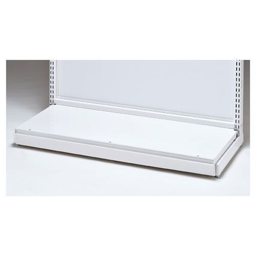BR50用幕板付きステージ W90cmタイプ ホワイト D35cm  61-24-18-1 