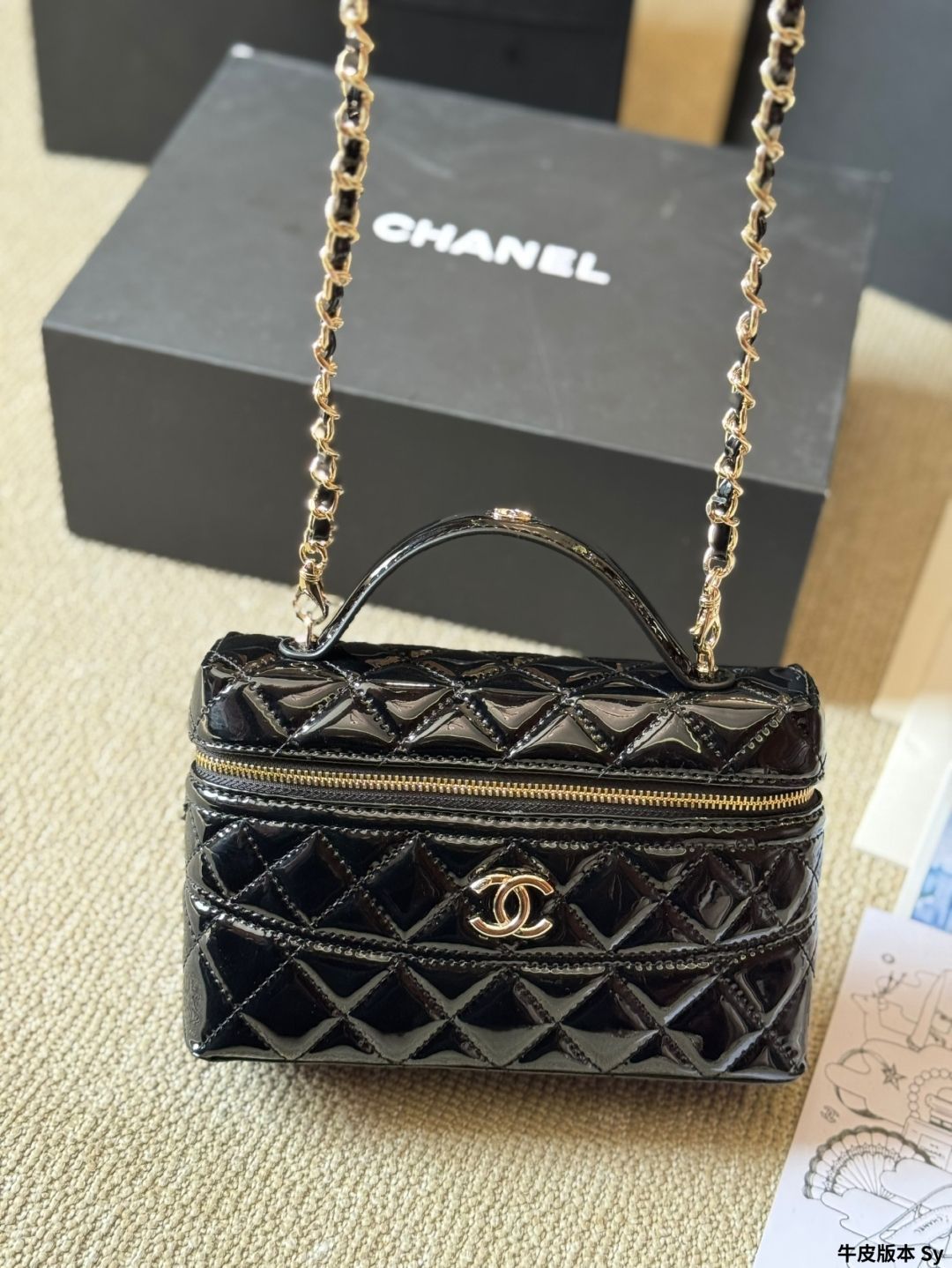 今日特価】Chanel 25C ハンドルボックスバッグ メイクバッグ-WTO