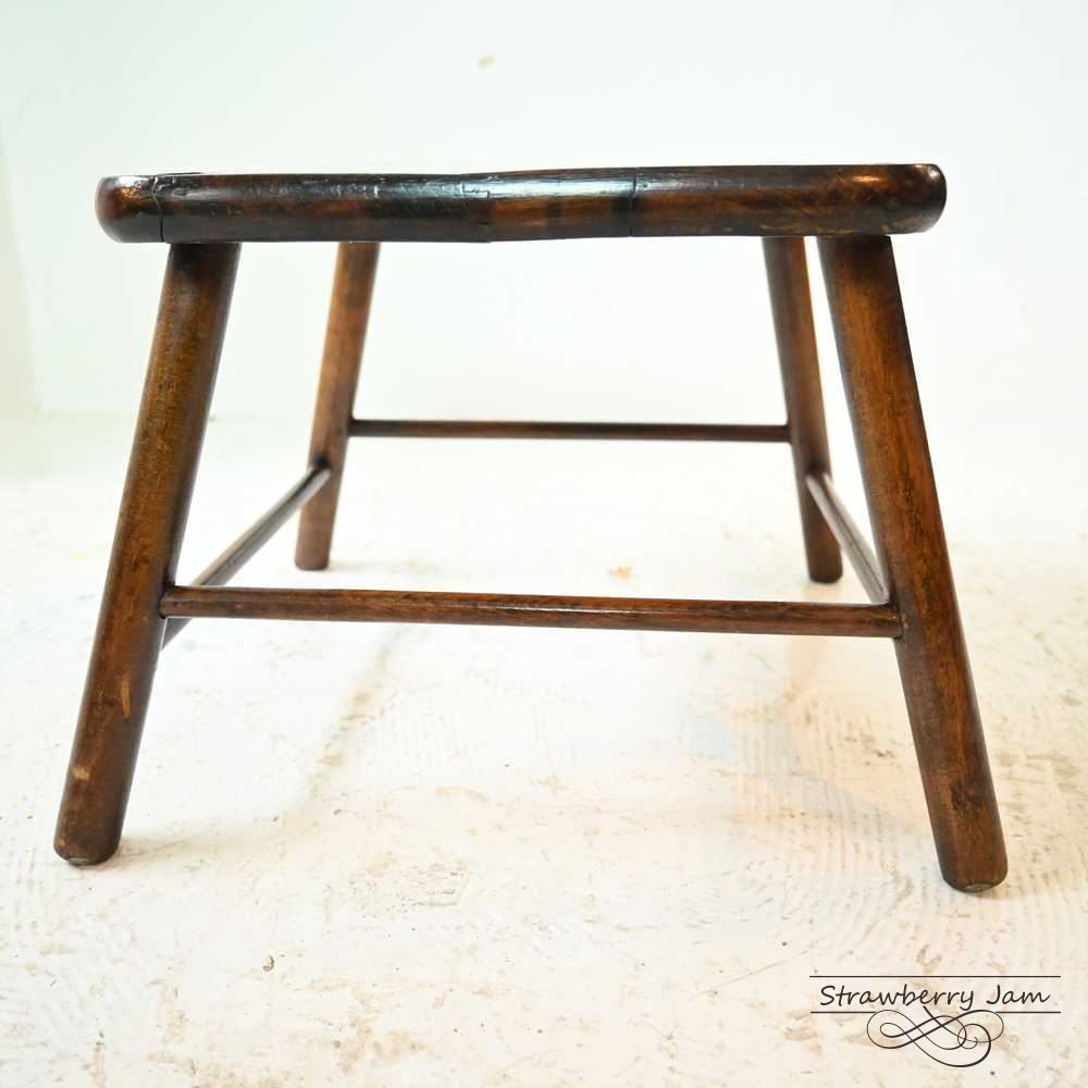 イギリス アンティーク ヴィクトリアン 木製 スツール 台 スタンド