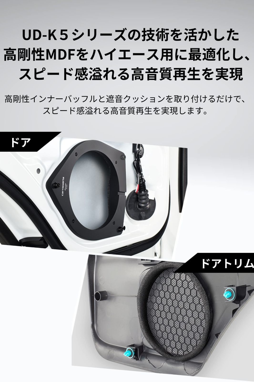 Pioneerカロッツェリアスピーカーインナーバッフルデッドニングキット Pioneerカロッツェリアスピーカーインナーバッフルデッドニングキット