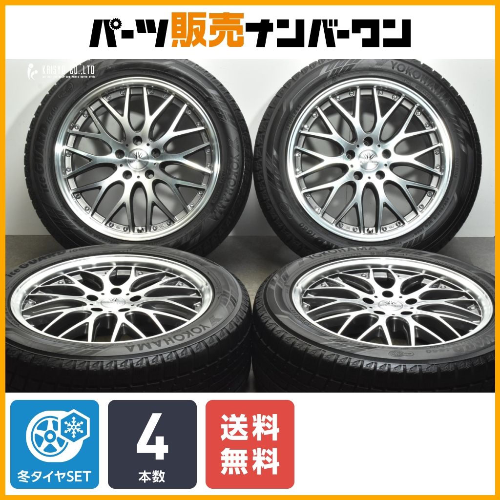 良好品】マルチフォルケッタ 18in 8J +38 PCD114.3 ヨコハマ アイス